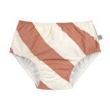 Lassig maillot de bain couche rayures marron blanc 14310023312