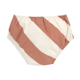 Lassig maillot de bain couche rayures marron blanc 14310023312