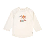 Lassig t-shirt anti-UV manches longues chien blanc 14310210014