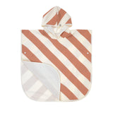 Lassig poncho de plage anti-uv 12-36m stripes clay/sea salt 14330033312
