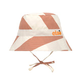Lassig chapeau anti-UV rayures marron blanc 14330163312