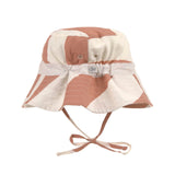 Lassig chapeau anti-UV rayures marron blanc 14330163312