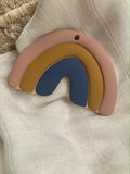 Leo et Lea anneau de dentition en silicone Arc-en-Ciel moutarde 355