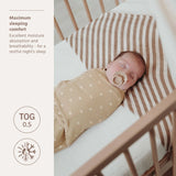 Meyco Baby couverture d’emmaillotage 0-3 mois Sweet Heart Sand/Soft Sand 155.225.CU.01A