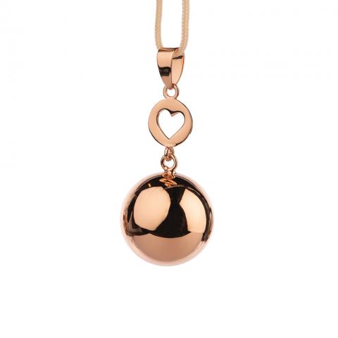 Bola Bijou de grossesse Bola - Design Or Rose avec pendant coeur VE201