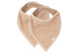 Jollein bavoir bandana en éponge biscuit (lot de 2) 029-867-00103