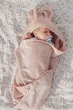 Bamboom Cape de bain + gant de toilette Pink 199/04