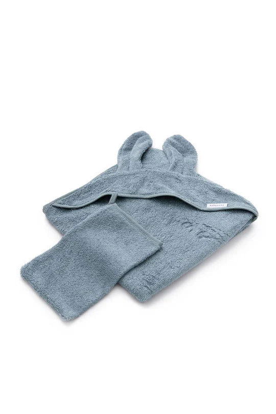 Bamboom Cape de bain + gant de toilette bleu 199/07