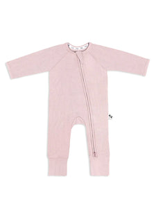 Lilulila Pyjama zippé côtelé en Bambou Pink