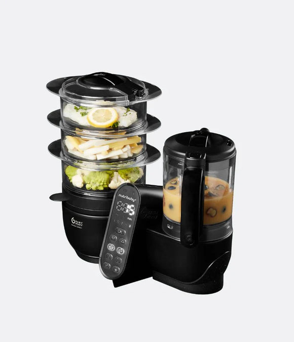 Babymoov robot cuiseur bébé 6-en-1 Nutribaby(+) XL black édition A001140