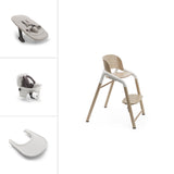 Bugaboo pack Ultime chaise Giraffe bois neutre/blanc EMBGNHCB (EXPO)