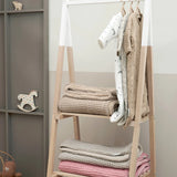 Meyco Baby couverture gaufrée avec doublure teddy 75x100cm sand 218.000.33.01