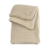 Meyco Baby couverture gaufrée avec doublure teddy 75x100cm sand 218.000.33.01