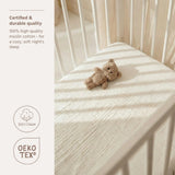 Meyco Baby drap-housse en gaze de coton prélavée offwhite 239.000.19.03