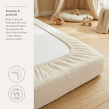 Meyco Baby drap-housse en gaze de coton prélavée offwhite 239.000.19.03