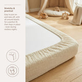 Meyco Baby drap-housse en gaze de coton prélavée soft sand 239.000.62.03