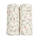 Meyco Baby draps tétra 120x120cm flower multicolour (lot de 2) 267.254.00.06B