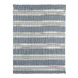 Meyco Baby couverture jacquard en gaze de coton 75x100cm stripe indigo 306.132.50.01