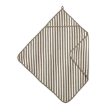Meyco Baby cape de bain 75x75cm stripe taupe 308.253.31.03