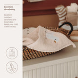 Meyco Baby cape de bain brodée canard soft sand 320.131.62.01