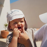 Chamaye chapeau rayé cream SUNHAT-AMOUR-RAY-CREAM-ORGANIC