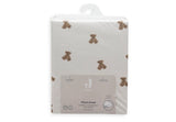 Jollein drap-housse de berceau jersey 40/50x80/90cm Mini Teddy Bear 511-501-68171