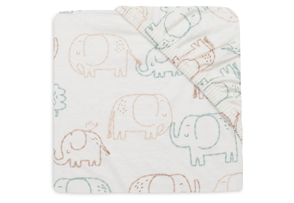 Jollein drap-housse jersey Elephant Tales 40/50x80/90cm 511-501-68110