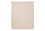 Jollein couverture gaze de Coton Fringe stripe 75x100cm biscuit 516-511-68090