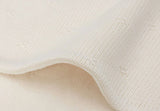 Jollein couverture berceau 75x100cm cosy knit ivory/velvet 517-511-68033