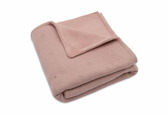 Jollein couverture berceau 75x100cm Cosy Knit wild rose/velvet 517-511-68034