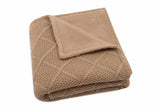 Jollein couverture berceau 75x100cm check Biscuit/teddy fleece 517-511-68041