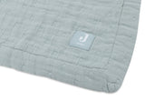 Jollein couverture berceau gaze de coton 75x100cm jacquard sea green 521-511-68084
