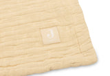 Jollein couverture berceau gaze de coton 75x100cm jacquard vanilla 521-511-68170