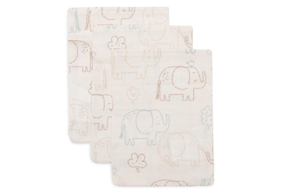 Jollein gants de toilette Elephant Tales (lot de 3) 536-848-68110