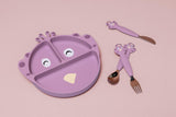 Trixie assiette avec ventouse en silicone et  compartiments Mrs. Peacock  96-463