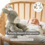 Nattou peluche âne Loulou 30cm vert foncé 318006