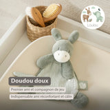 Nattou mini doudou âne Loulou vert tilleul 318051