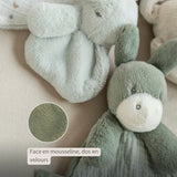 Nattou mini doudou âne Loulou vert tilleul 318051