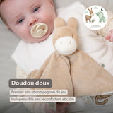 Nattou Loulou doudou âne caramel 318099
