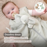 Nattou Loulou doudou éléphant vert tilleul 318105