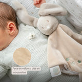 Nattou doudou lapin Loulou caramel 318112