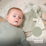 Nattou Loulou maxi doudou éléphant vert tilleul 318143