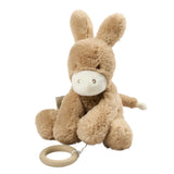 Nattou peluche musicale âne 30 cm Loulou caramel clair 318167