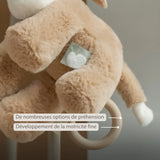 Nattou peluche musicale âne 30 cm Loulou caramel clair 318167