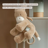 Nattou peluche musicale âne 30 cm Loulou caramel clair 318167