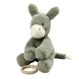 Nattou peluche musicale âne 30 cm Loulou vert foncé 318174