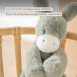 Nattou peluche musicale âne 30 cm Loulou vert foncé 318174