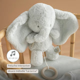 Nattou peluche musicale éléphant Loulou 30cm vert tilleul 318198