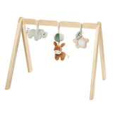 Nattou arche en bois avec jouets à suspendre Loulou couleurs douces 318280
