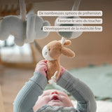 Nattou arche en bois avec jouets à suspendre Loulou couleurs douces 318280